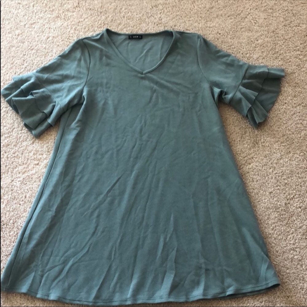 SHEIN dusty blue dress